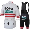 Conjunto Maillot + Culotte Corto con tirantes 2018 Bora-Hansgrohe Campeonato de Austria Mujer